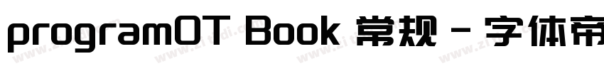 programOT Book 常规字体转换